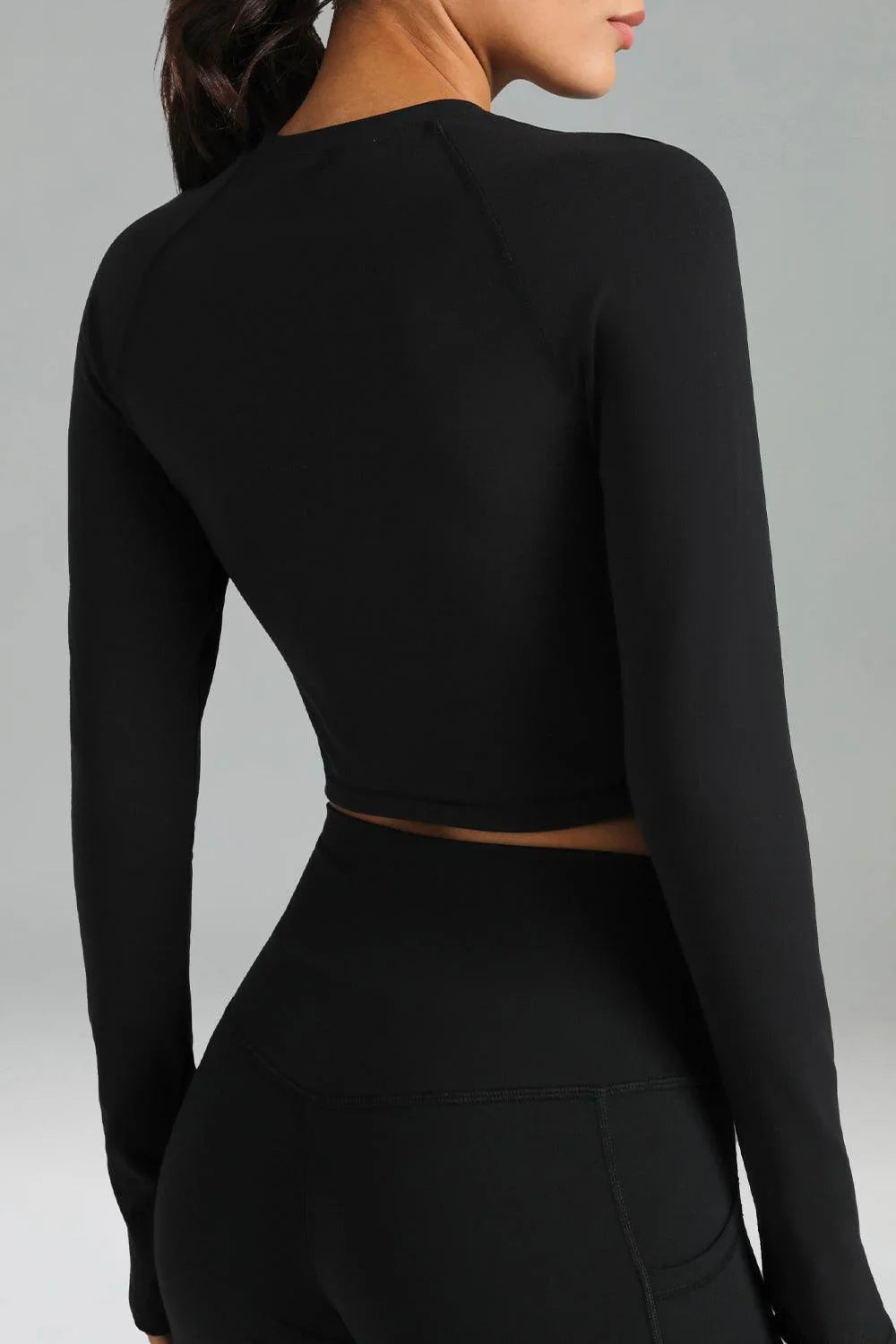 Dreamlux Long Sleeve Cropped Workout Shirt 4