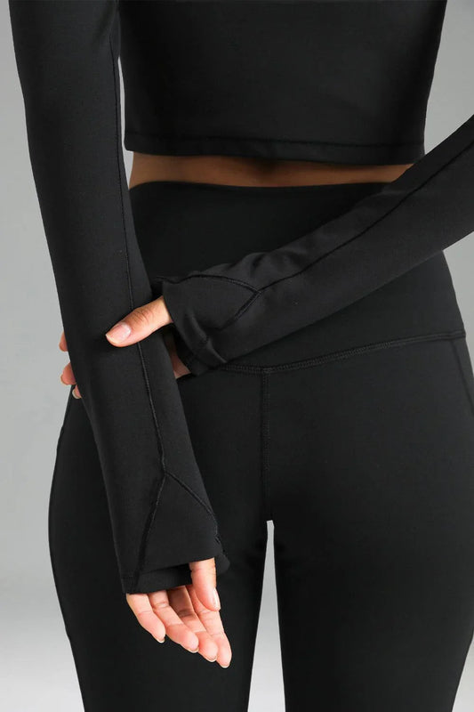 Dreamlux Long Sleeve Cropped Workout Shirt 5