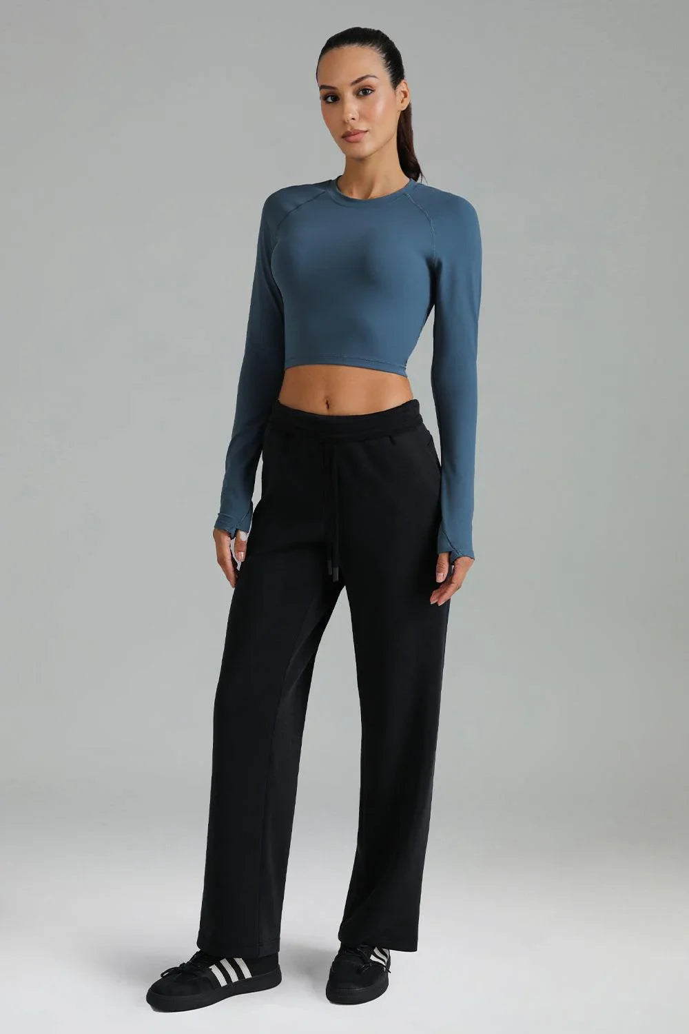 Dreamlux Long Sleeve Cropped Workout Shirt 6