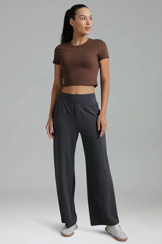 Dreamlux Mid Waisted Wide Leg Athletic Pant 8