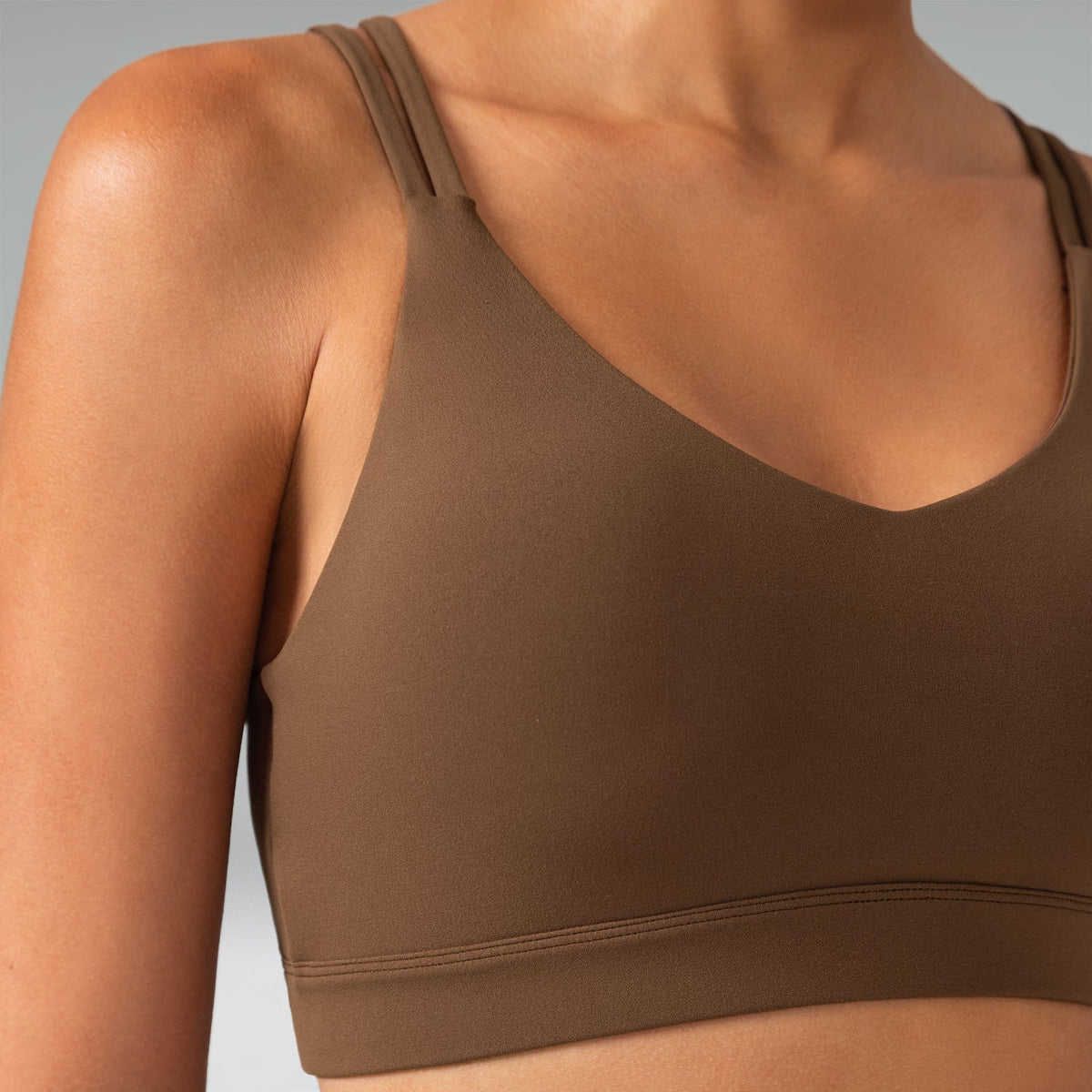 Dreamlux V-Neck Strappy Back Workout Bra – Light Support 8