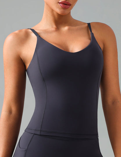 Dreamlux V-Neck U-Back Cami w/ Adjustable Straps 0