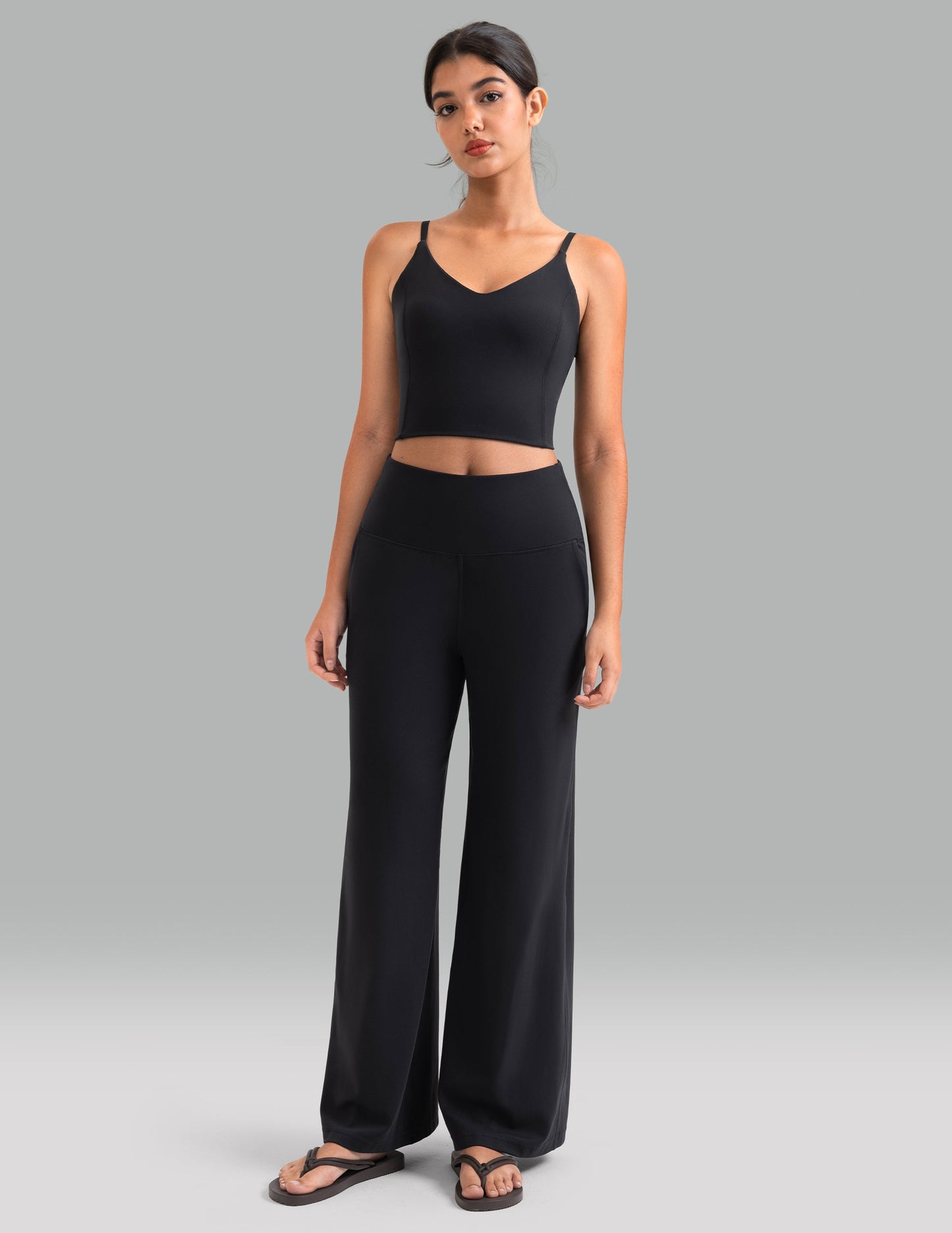 Dreamlux Wide Leg High Waisted Ultra Soft 32.5" Daily Pant - Tall 1