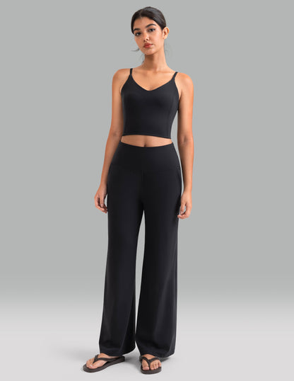 Dreamlux Wide Leg High Waisted Ultra Soft 32.5" Daily Pant - Tall 1