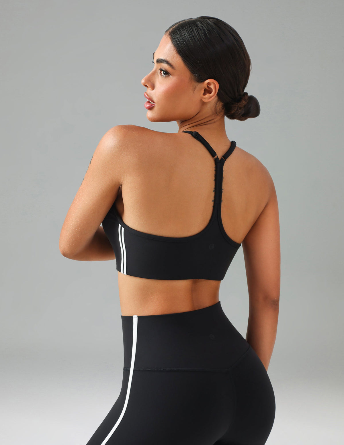 Dreamlux Y-Back Adjustable Sports Bra w/ Side Stripes 1