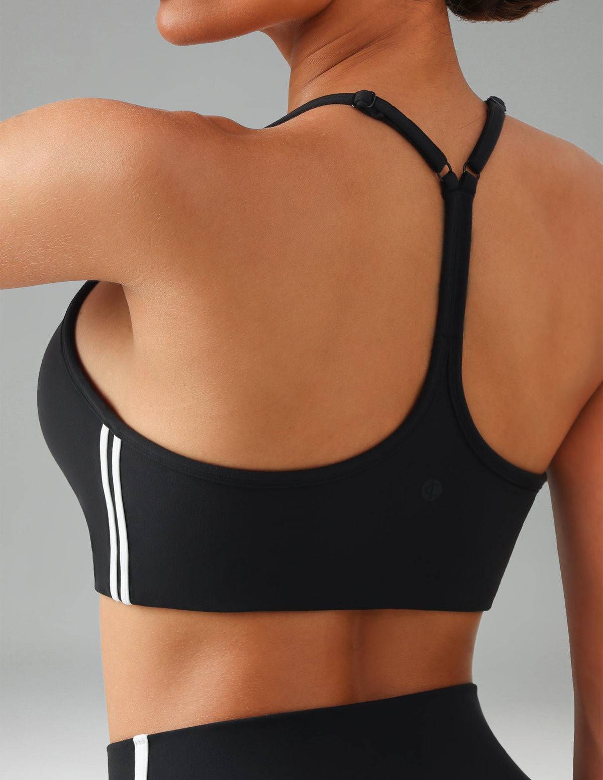 Dreamlux Y-Back Adjustable Sports Bra w/ Side Stripes 4