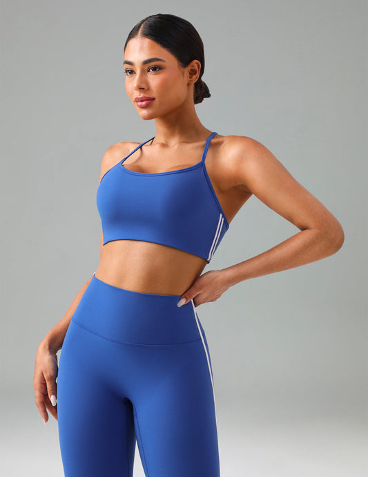 Dreamlux Y-Back Adjustable Sports Bra w/ Side Stripes 7