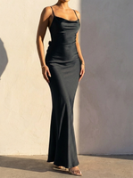 Elegant Collection | Floral Maxi Dress with 3D Lace Design | Flattering Draped Neckline for Effortless Elegance 0