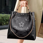 Elegant Floral Leather Tote Bag Set with Spacious Interior for Stylish Everyday Use 0