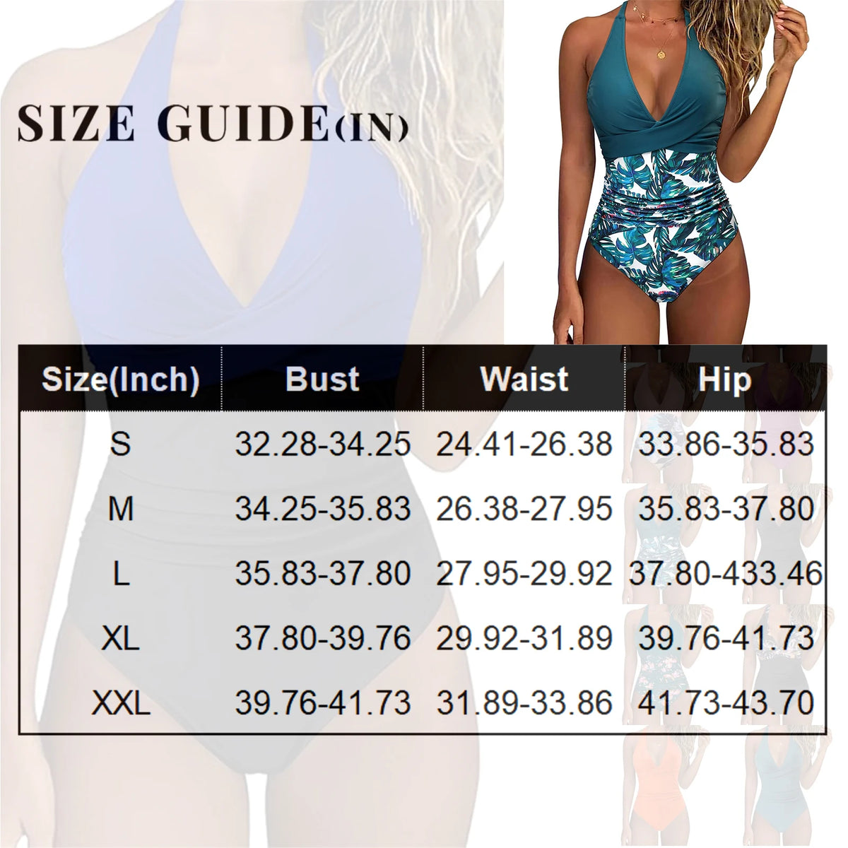 Elegant Swimwear | Women's One-Piece Swimsuit with High Elasticity | Stylish Color-Blocking Design for Flattering Fit 5