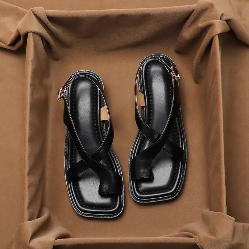 Elegant Women's Sandals | Retro French Style with Soft Sole | Versatile Comfort for Every Occasion 1