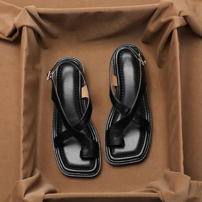 Elegant Women's Sandals | Retro French Style with Soft Sole | Versatile Comfort for Every Occasion 1