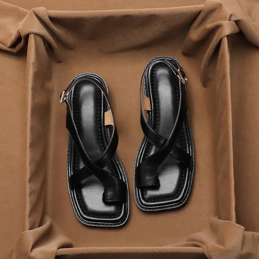 Elegant Women's Sandals | Retro French Style with Soft Sole | Versatile Comfort for Every Occasion 1