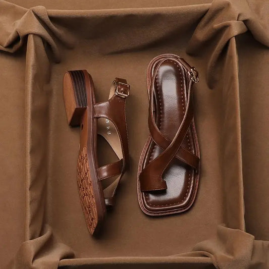 Elegant Women's Sandals | Retro French Style with Soft Sole | Versatile Comfort for Every Occasion 2