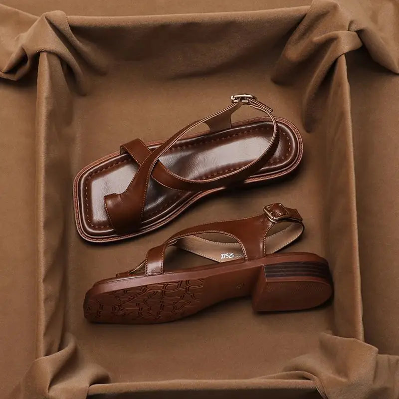 Elegant Women's Sandals | Retro French Style with Soft Sole | Versatile Comfort for Every Occasion 3