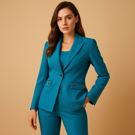 Elegant blazer set with trousers for women | Fiona 0