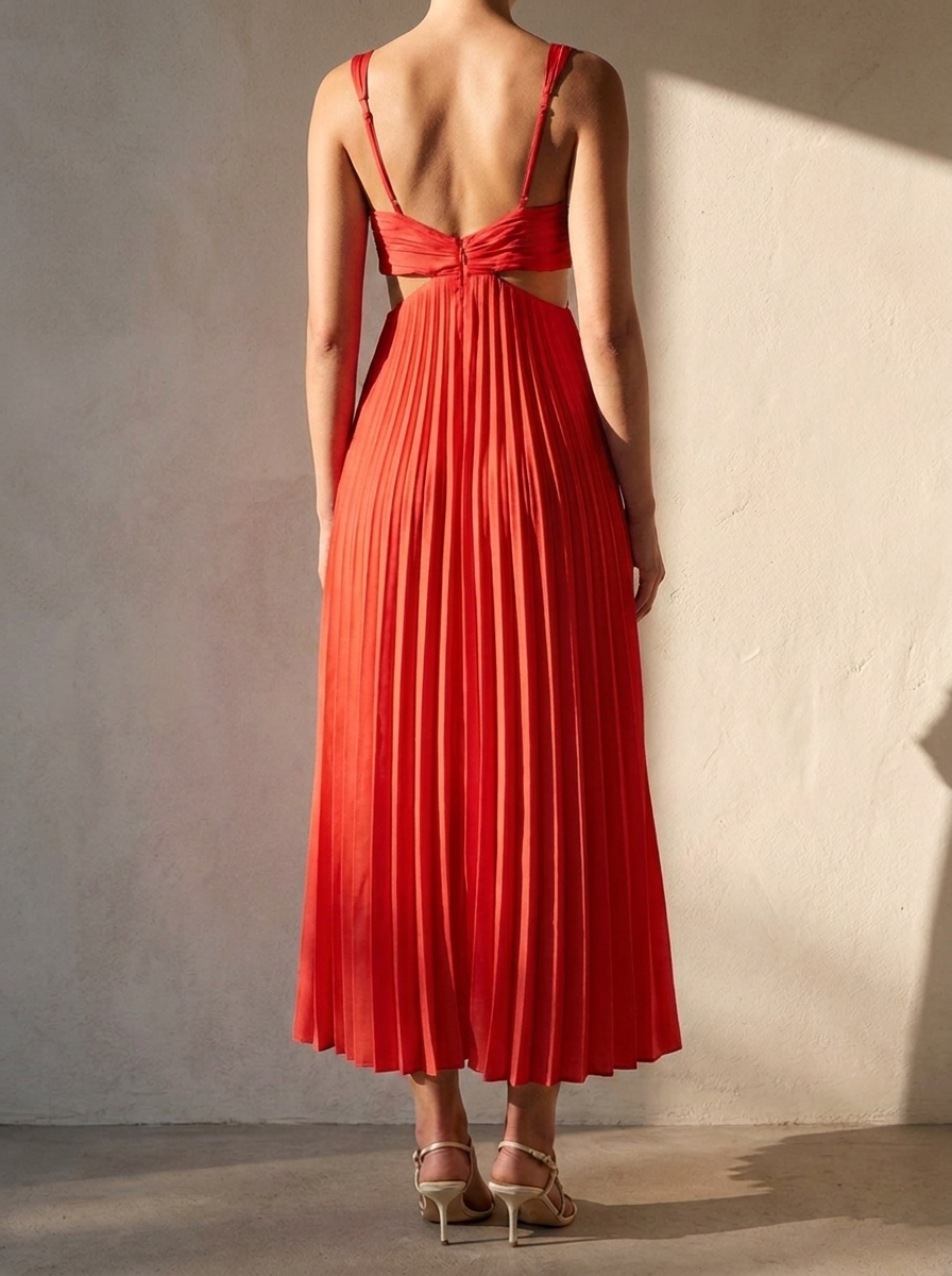 Elena Collection | Floral Maxi Dress with Pleated Design | Lightweight Fabric for Effortless Elegance 5