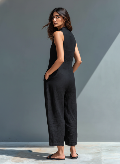 Ella | Casual Wide Leg White Jumpsuit for Women 2
