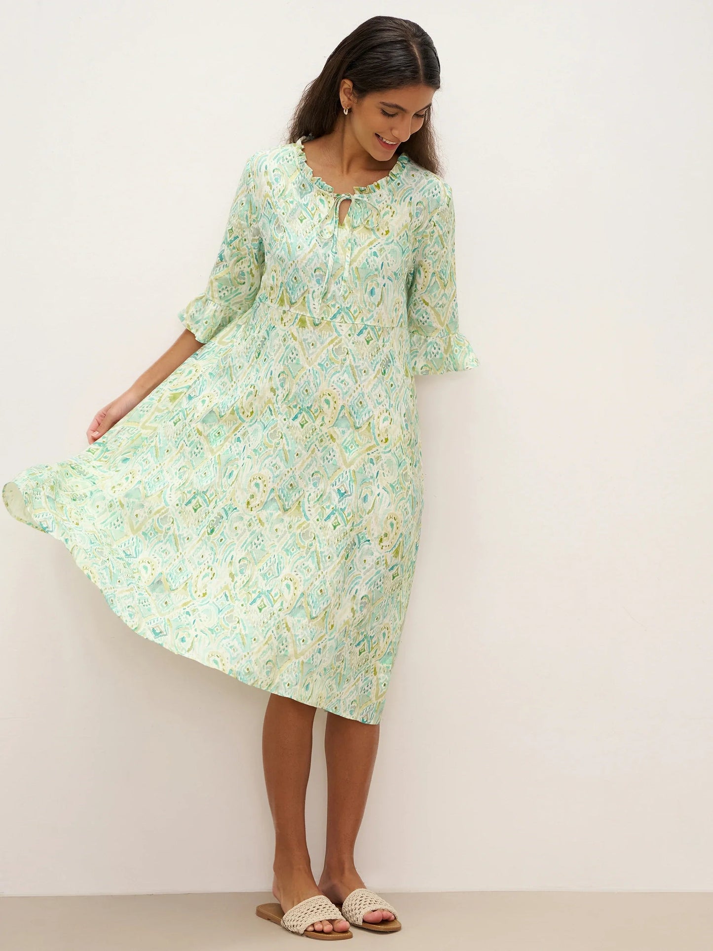 Ella | Charming Ruffled A-Line Summer Dress 4