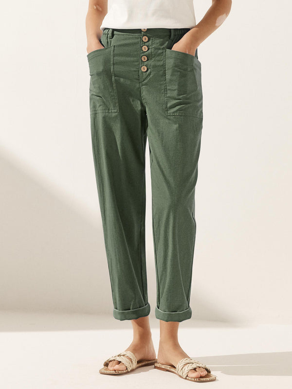 Ella | Stylish Breathable Linen Pants Women 0