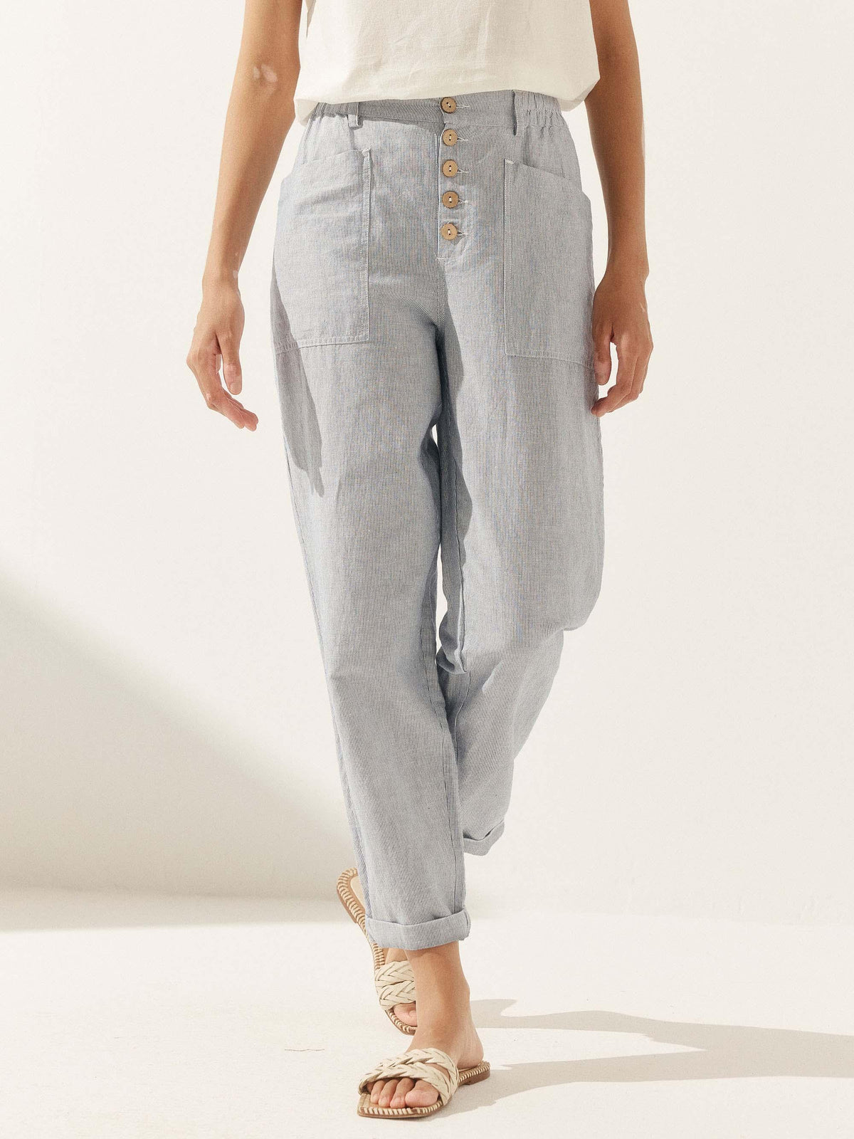 Ella | Stylish Breathable Linen Pants Women 12