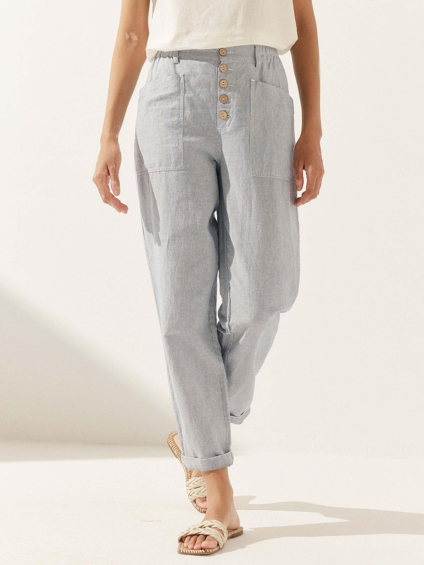 Ella | Stylish Breathable Linen Pants Women 12