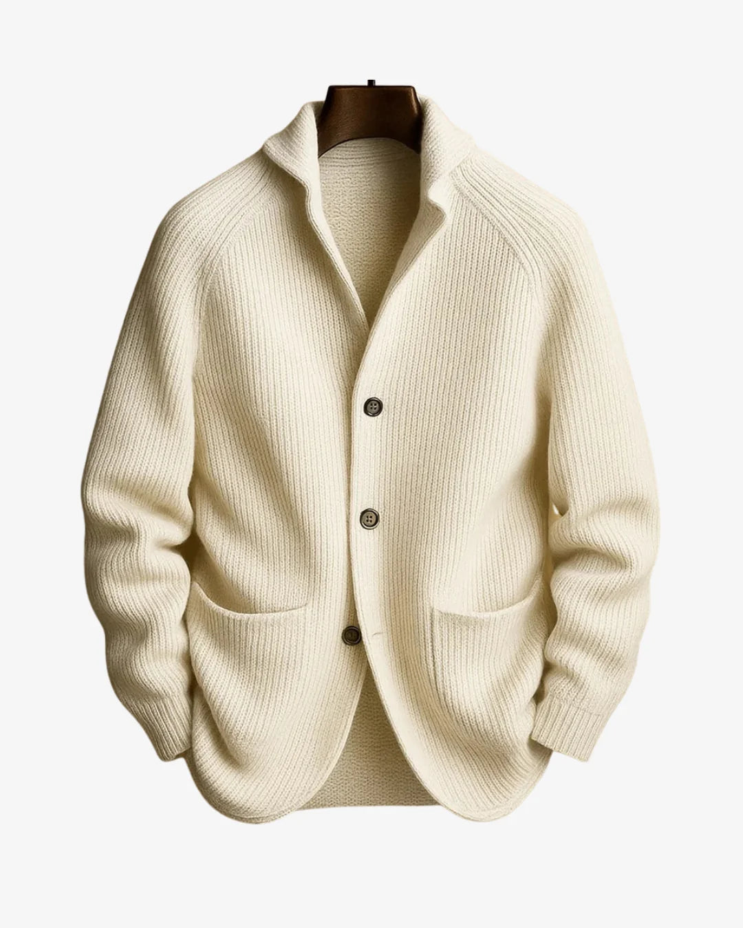 Elliot Black Cardigan Sweater | Tailored Button-Front, Structured Fit 3