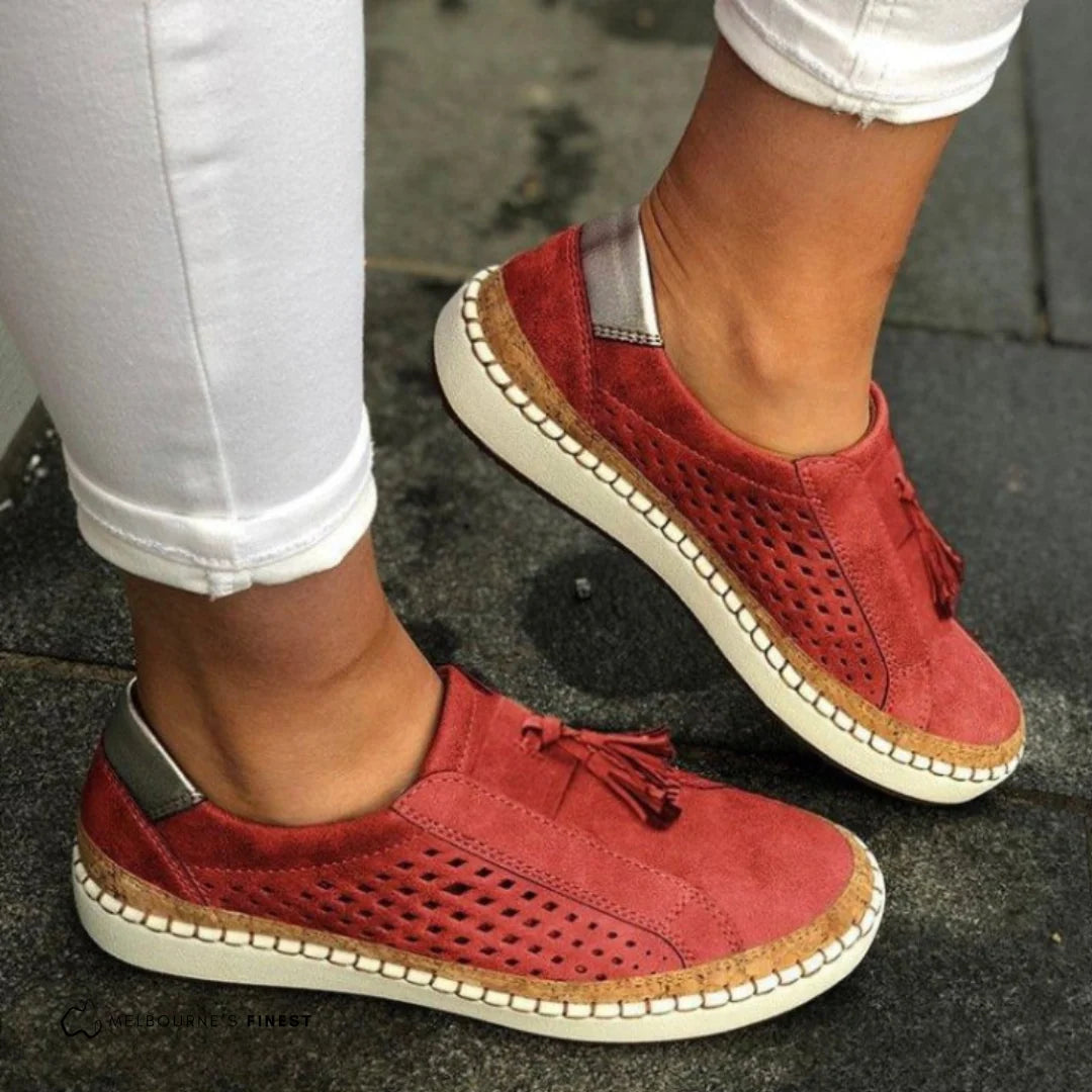 Elysia Women's Slip On Sneakers | Orthopedic Arch Support, Breathable Design 1