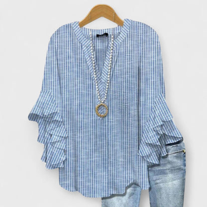 Emily | Charming Floral Ruffle Blouse 2