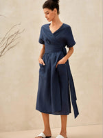 Emily | Chic Summer Linen Kimono Dress 0