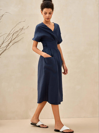 Emily | Chic Summer Linen Kimono Dress 2