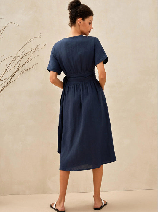 Emily | Chic Summer Linen Kimono Dress 3