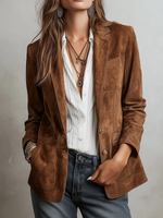 Emily | Elegant Soft Suede Blazer for Women 0