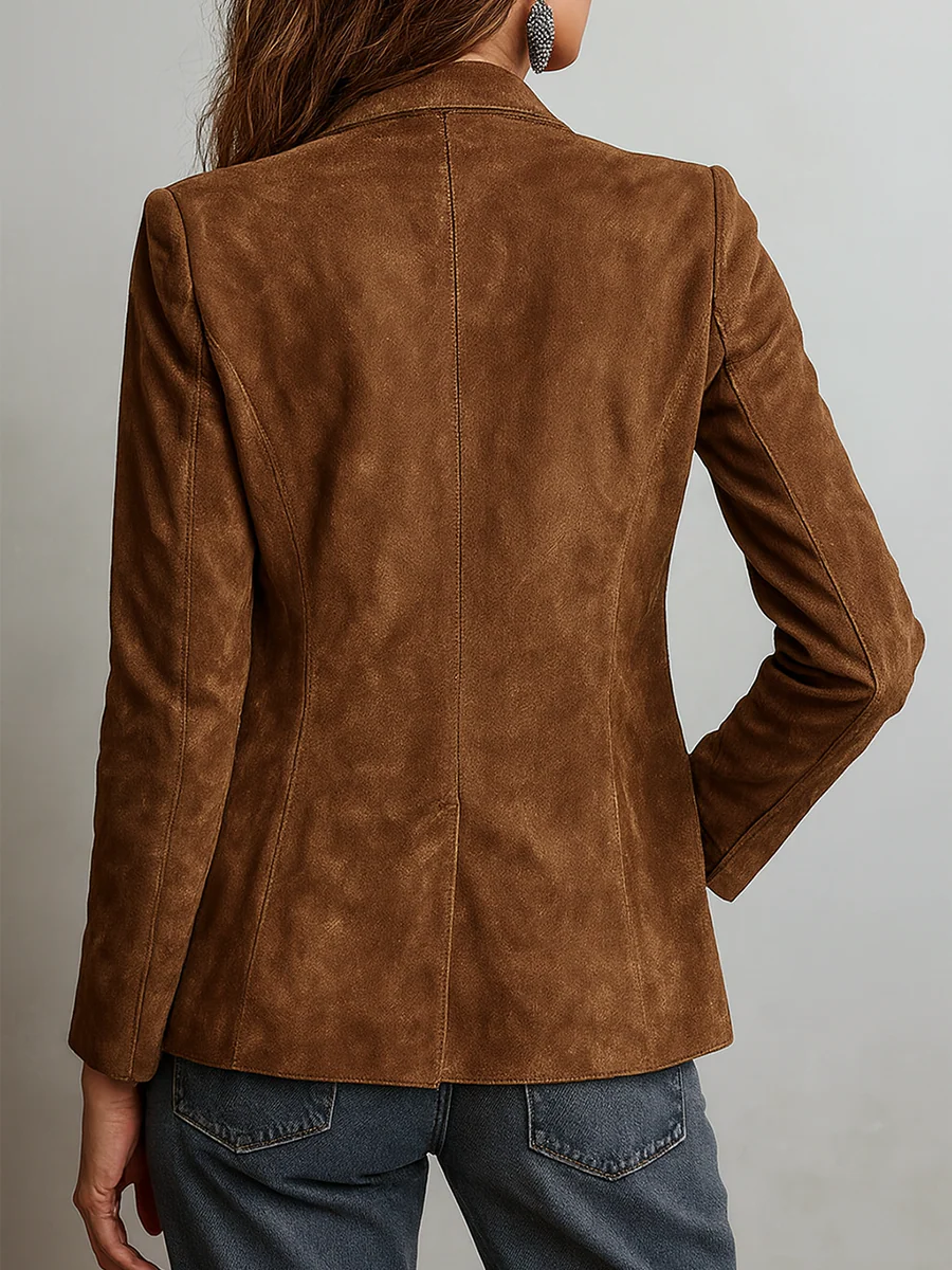 Emily | Elegant Soft Suede Blazer for Women 1