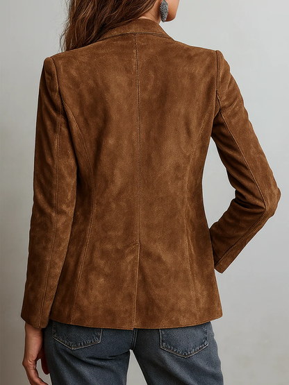 Emily | Elegant Soft Suede Blazer for Women 1