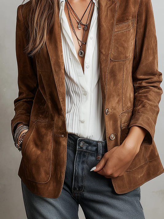 Emily | Elegant Soft Suede Blazer for Women 4