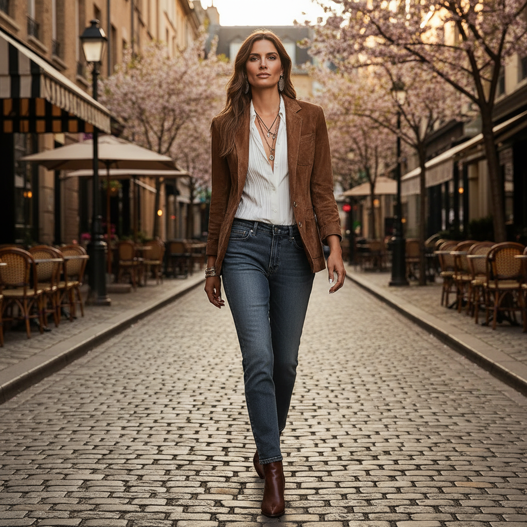 Emily | Elegant Soft Suede Blazer for Women 5