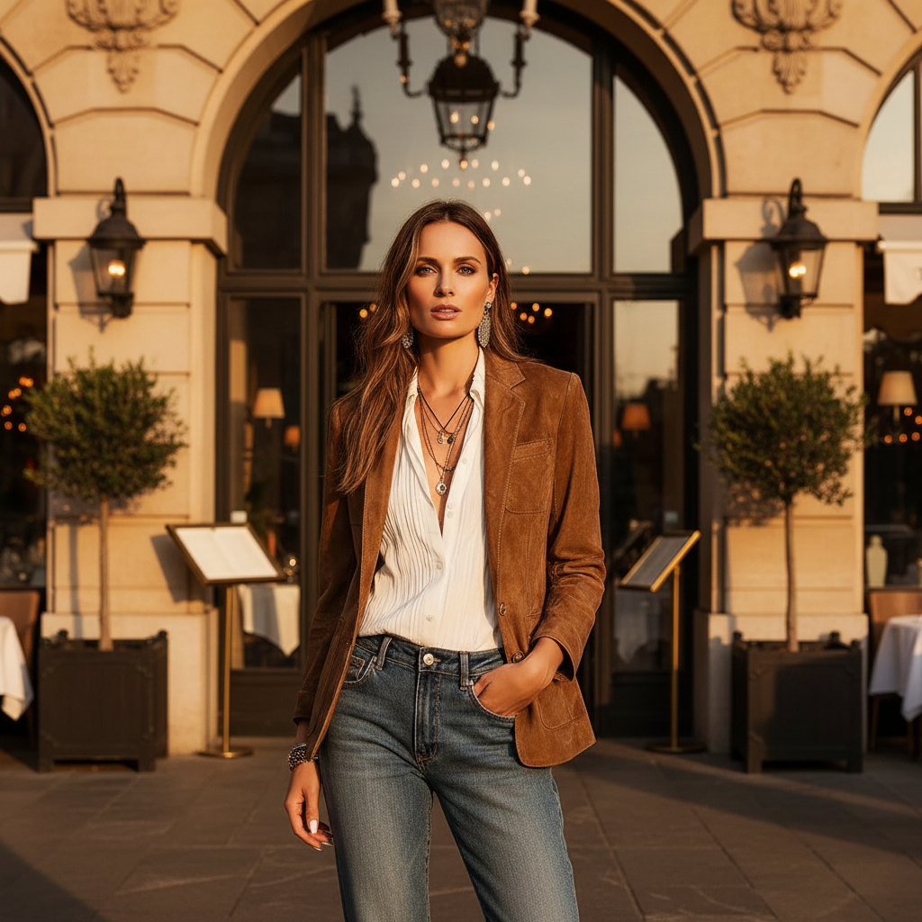 Emily | Elegant Soft Suede Blazer for Women 6