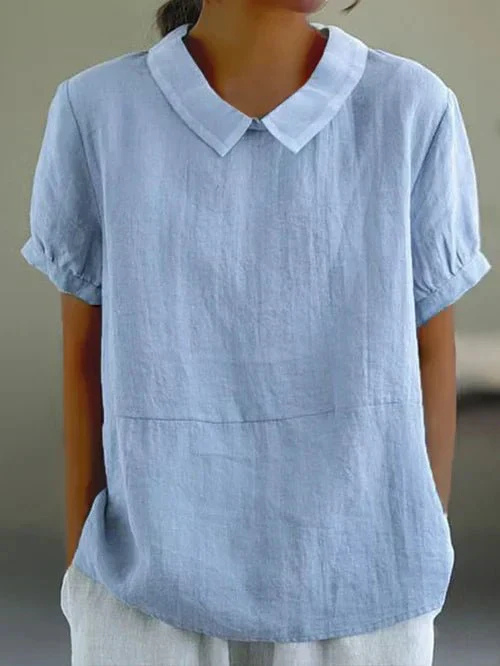 Emma | Classic Elegant Linen Women's Blouse 0