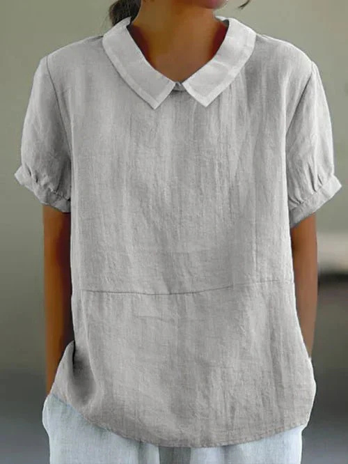 Emma | Classic Elegant Linen Women's Blouse 4