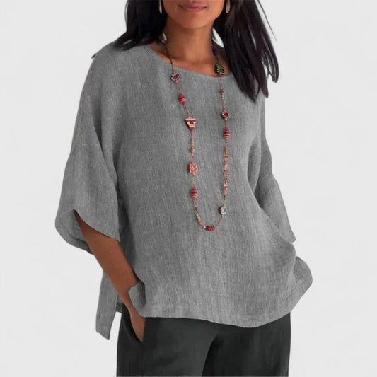Emma | Relaxed Oversized Linen Blouse 1