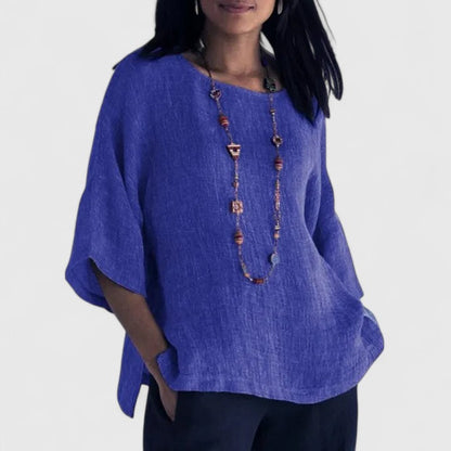 Emma | Relaxed Oversized Linen Blouse 2