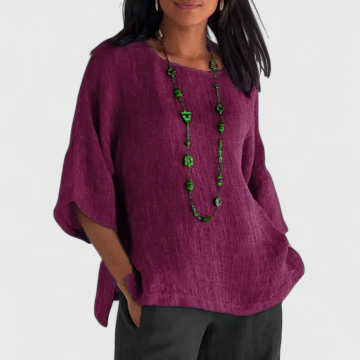 Emma | Relaxed Oversized Linen Blouse 3