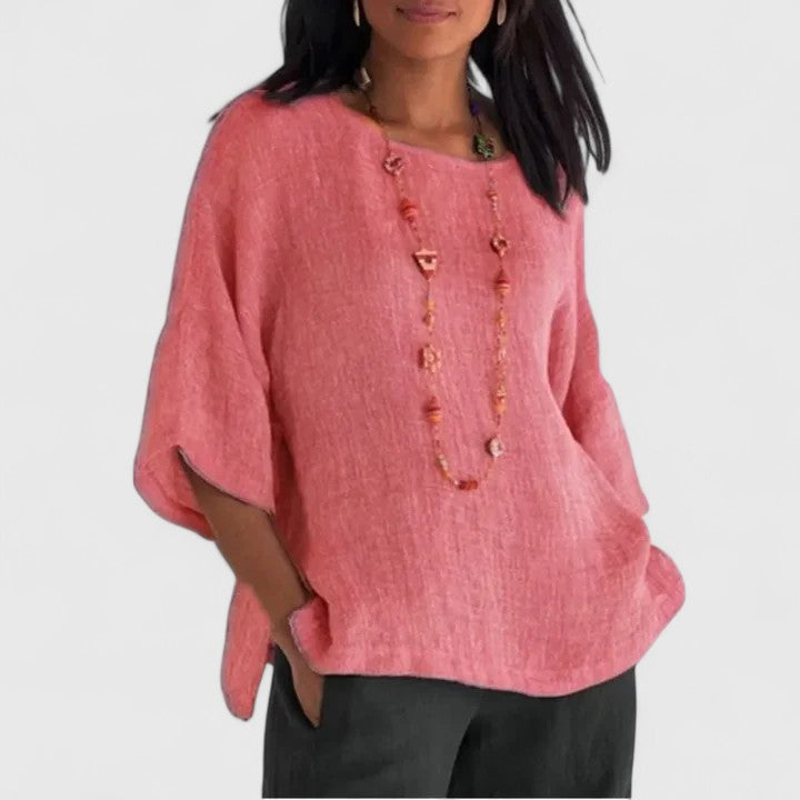 Emma | Relaxed Oversized Linen Blouse 4