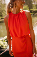 Emma | Relaxed Sleeveless Summer Dress with Front Split 0