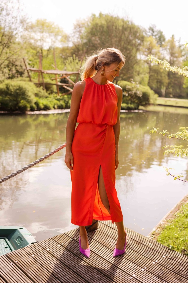 Emma | Relaxed Sleeveless Summer Dress with Front Split 4