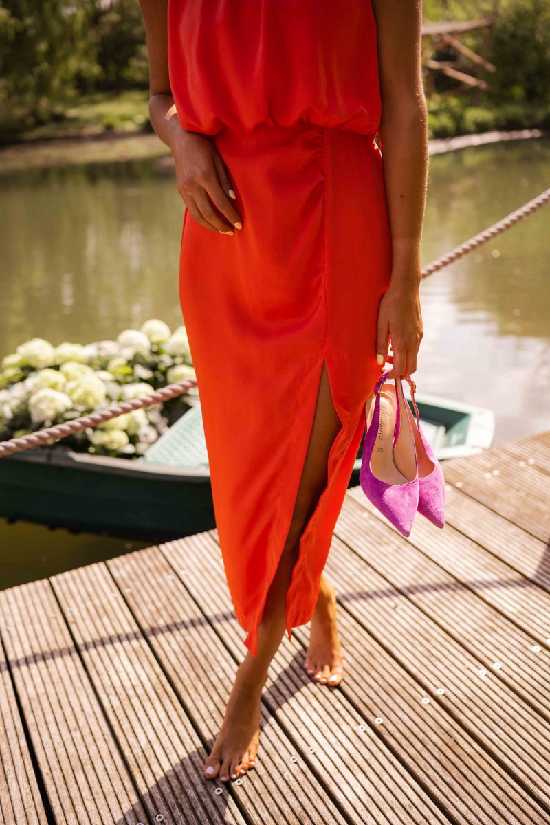 Emma | Relaxed Sleeveless Summer Dress with Front Split 6