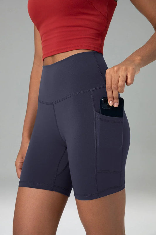 Essential High Waisted No-Roll 6" Sports Legging w/ Pockets 10