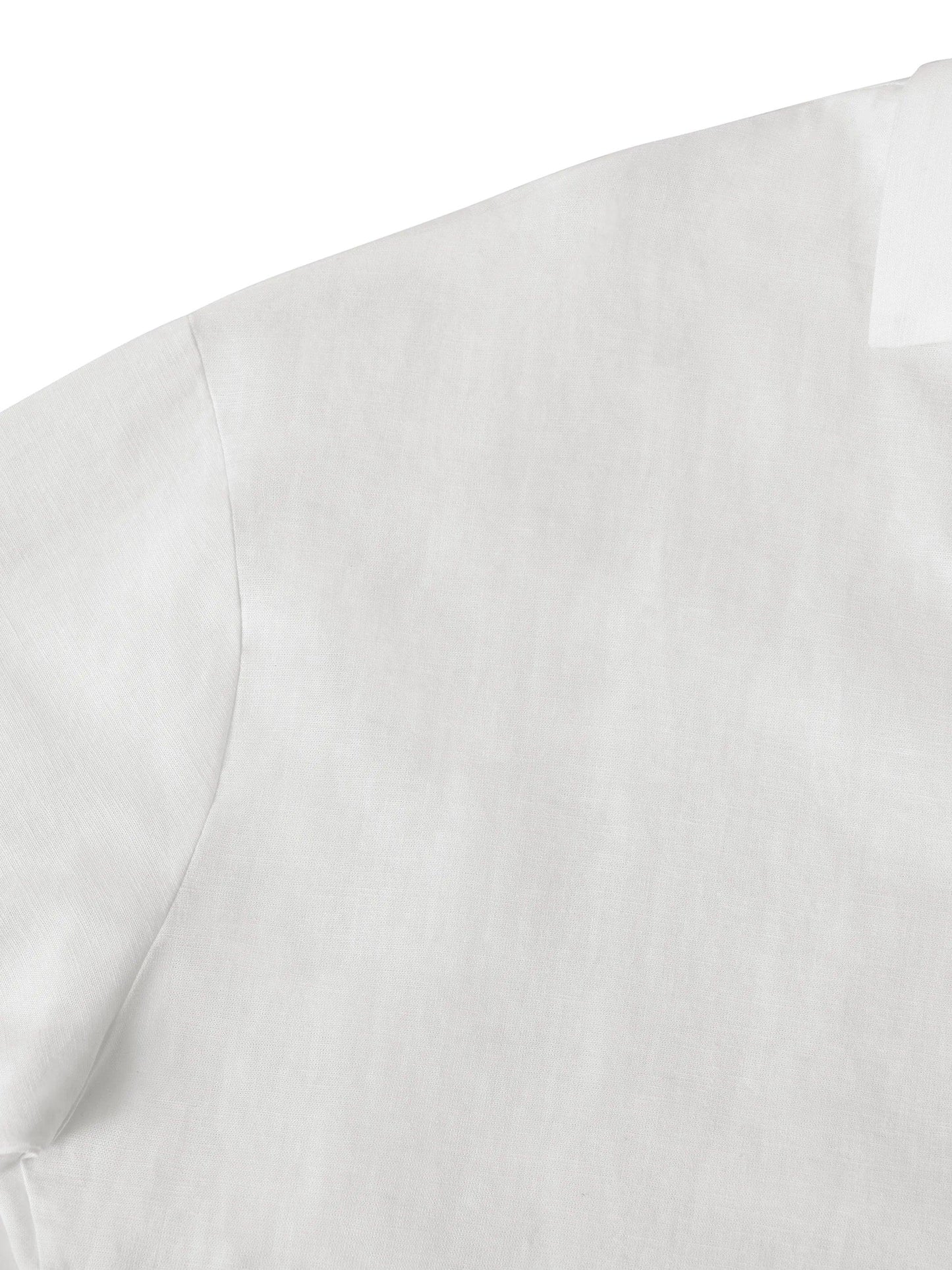 Ethan | Casual White Linen Button Down Shirt 8