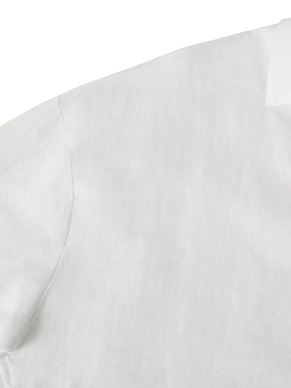 Ethan | Casual White Linen Button Down Shirt 8